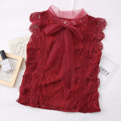 Eleganta sieviešu topus ar tilla un lenti