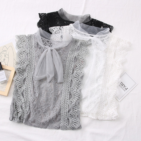 Eleganta sieviešu topus ar tilla un lenti