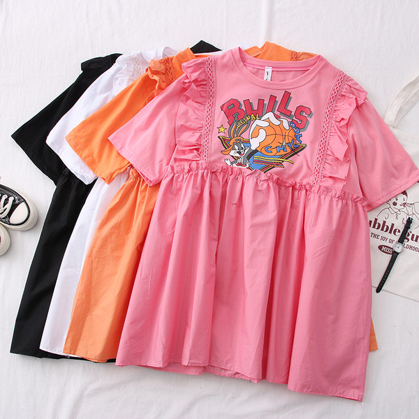 Uus mudel spordi naiste kleit trükiga - lai mudel