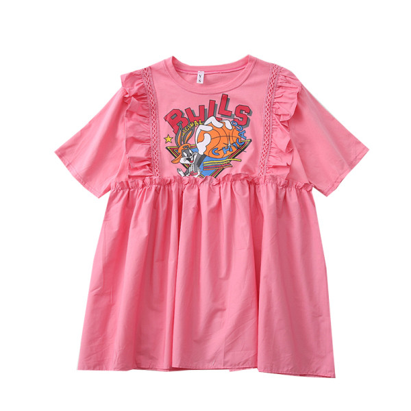 Uus mudel spordi naiste kleit trükiga - lai mudel