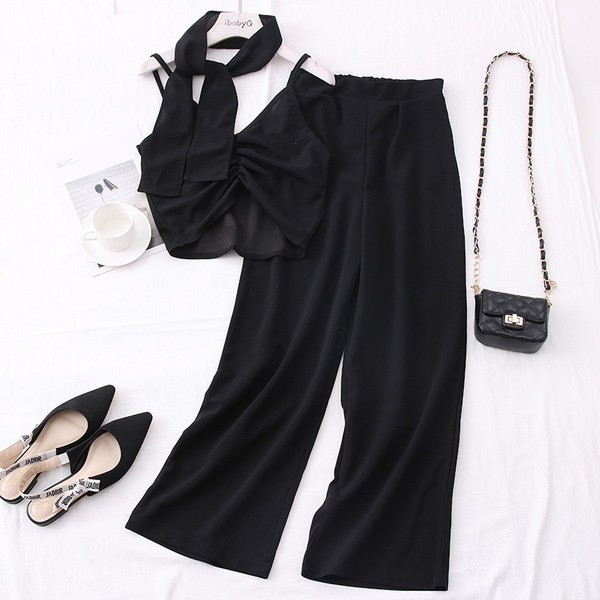 Uue mudeli naiste komplekt kahest osast topp + püksid