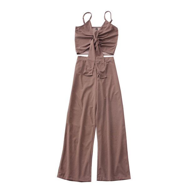 Uue mudeli naiste komplekt kahest osast topp + püksid