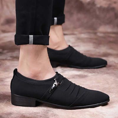 Kitsad meeste pidulikud tekstiilist kingad