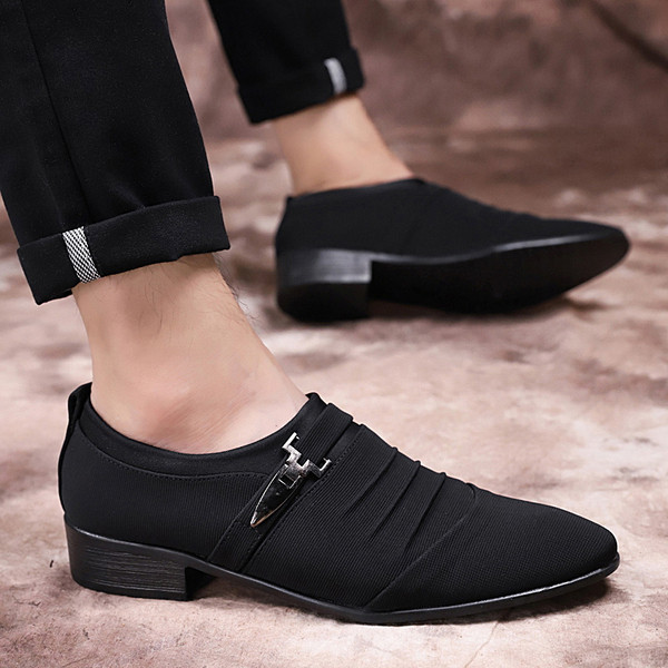 Kitsad meeste pidulikud tekstiilist kingad