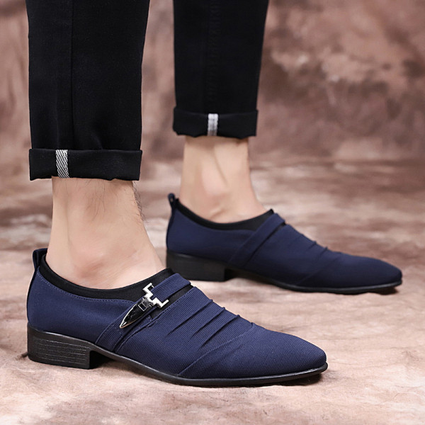 Kitsad meeste pidulikud tekstiilist kingad