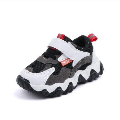 Adidași casual pentru copii pentru fete cu autocolant și talpă aspră