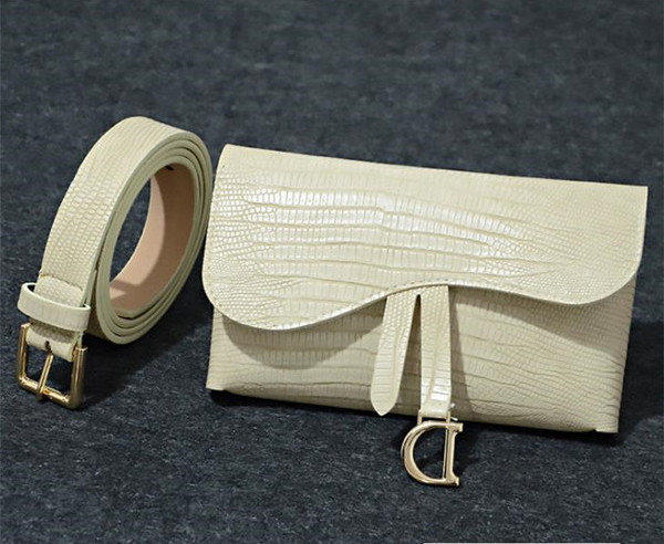 Jauna modeļa sieviešu josta ar nelielu jostas somiņu no eko ādas