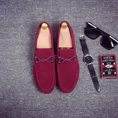 Ανδρικά επίσημα παπούτσια από οικολογικό σουέτ με επίπεδη σόλα