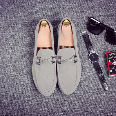 Ανδρικά επίσημα παπούτσια από οικολογικό σουέτ με επίπεδη σόλα