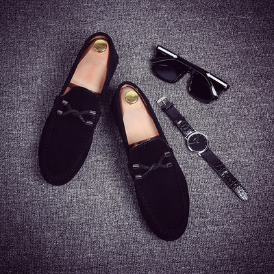 Ανδρικά επίσημα παπούτσια από οικολογικό σουέτ με επίπεδη σόλα