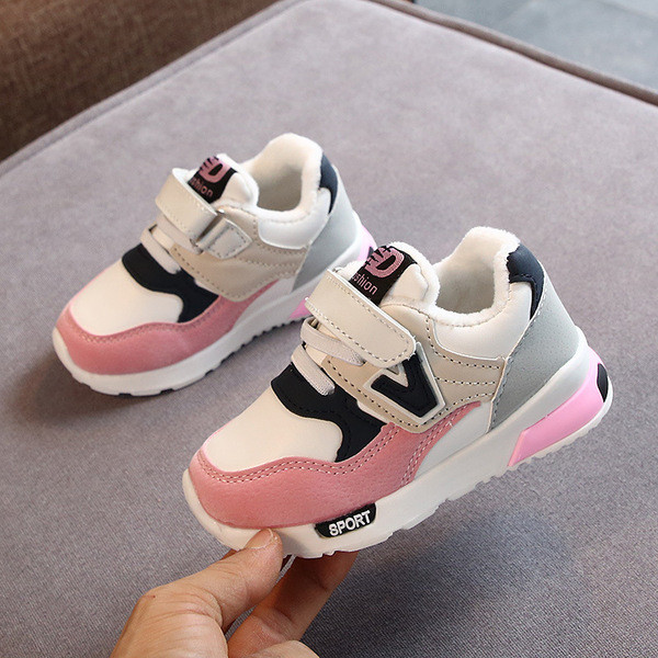 Dječje ležerne tenisice za djevojčice sa zakrpom i ravnim potplatom