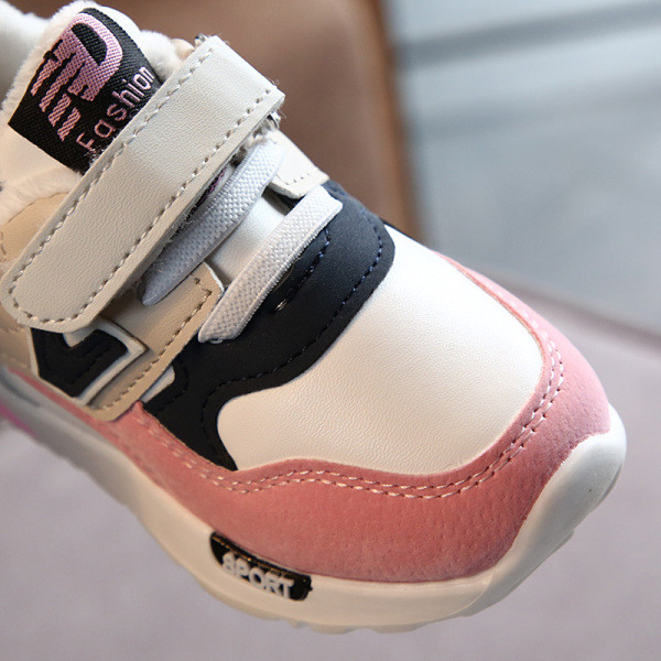 Dječje ležerne tenisice za djevojčice sa zakrpom i ravnim potplatom