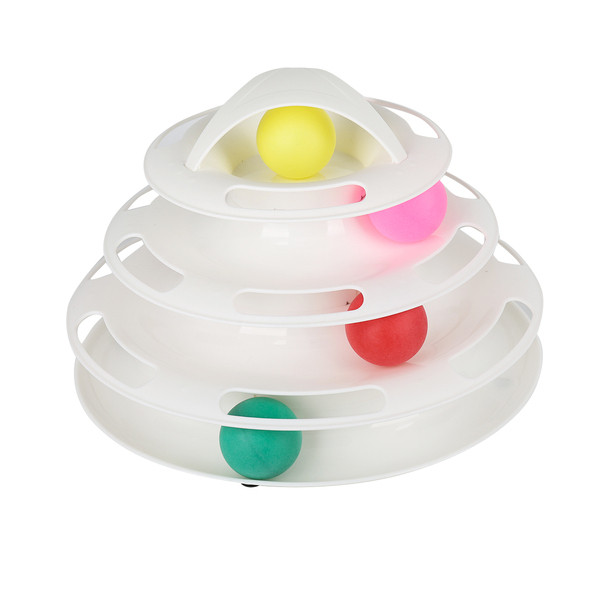 Πλαστικό παιχνίδι για γάτες με χρωματιστές μπάλες