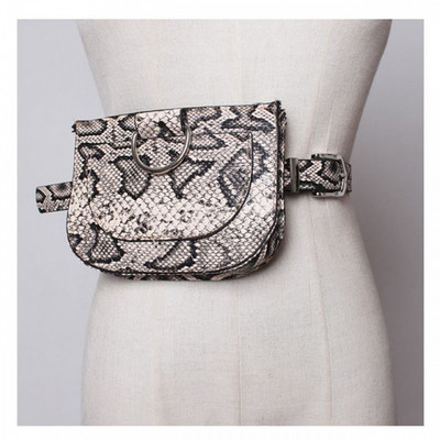 Σύγχρονη γυναικεία ζώνη με ζωικό τύπωμα από οικολογικό δέρμα