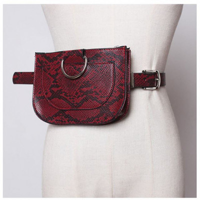 Σύγχρονη γυναικεία ζώνη με ζωικό τύπωμα από οικολογικό δέρμα