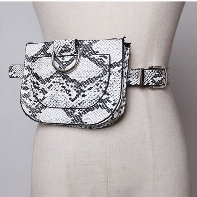 Σύγχρονη γυναικεία ζώνη με ζωικό τύπωμα από οικολογικό δέρμα