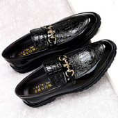 Formāli vīriešu mokasīni ar metāla elementu - divi modeļi