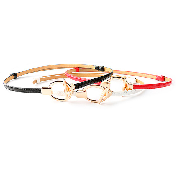 Kunstnahast metallist kinnitusega naiste vöö