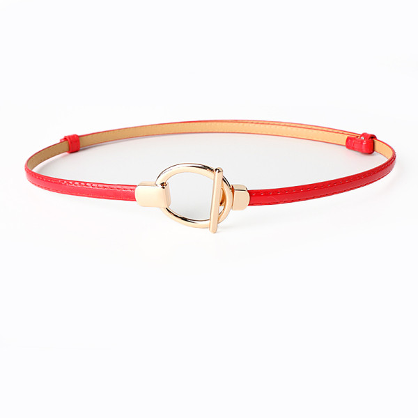 Kunstnahast metallist kinnitusega naiste vöö