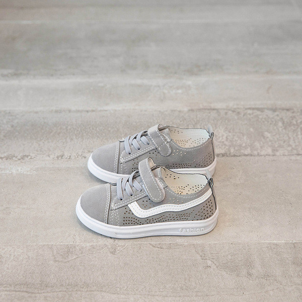 Casual παιδικά πάνινα παπούτσια από οικολογικό σουέτ με επίπεδη σόλα