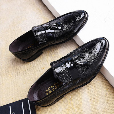 Model ascutit de pantofi barbatesti din piele ecologica - doua modele