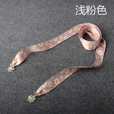 Új modell női szatén öv százszorszépekkel