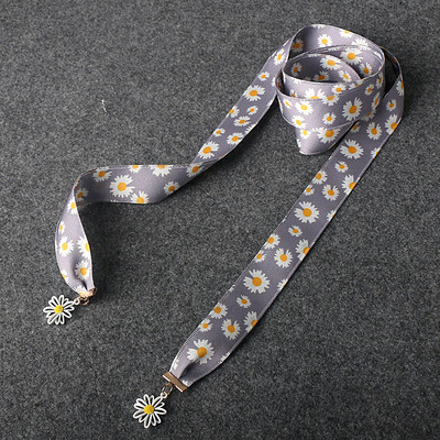 Új modell női szatén öv százszorszépekkel