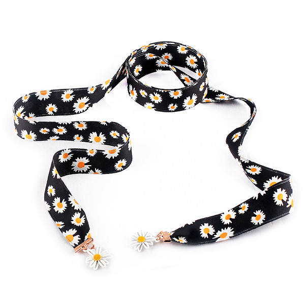 Új modell női szatén öv százszorszépekkel