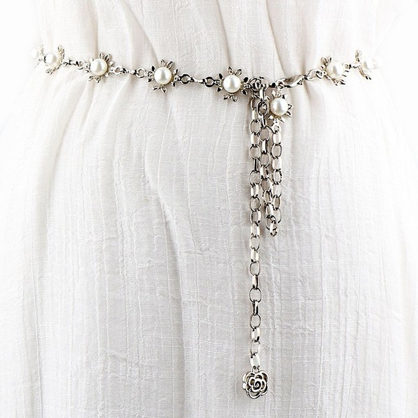 Uus mudel metallist naiste pärlitega vöö