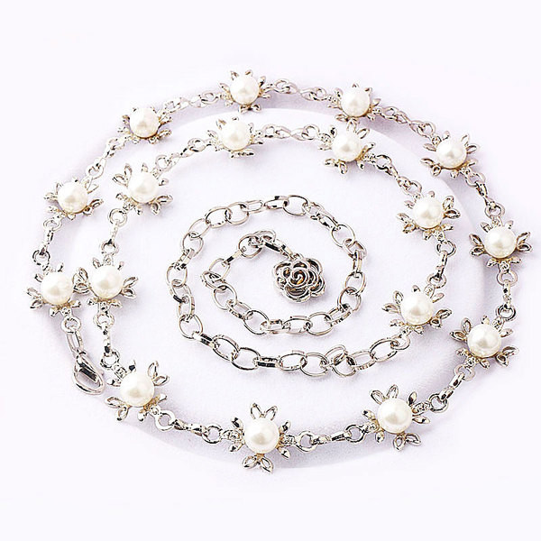 Uus mudel metallist naiste pärlitega vöö