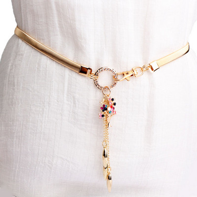 Új modell rugalmas női öv fém elemekkel - többféle modell