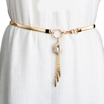 Új modell rugalmas női öv fém elemekkel - többféle modell