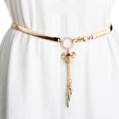 Új modell rugalmas női öv fém elemekkel - többféle modell