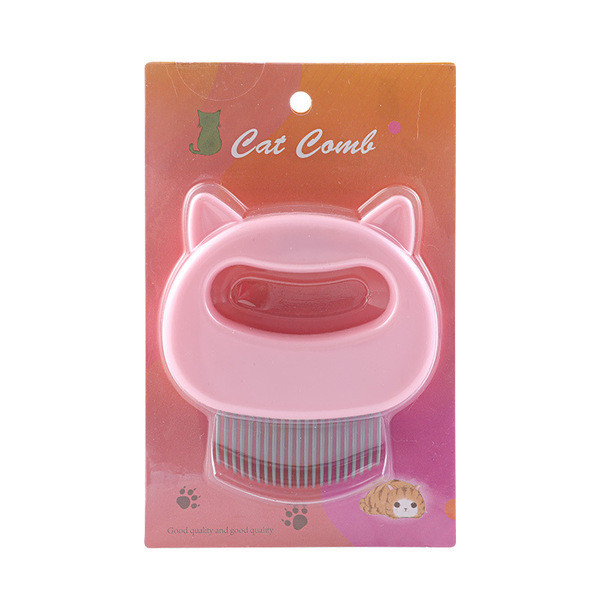 Πλαστική χτένα με άκρη σιλικόνης για ξύσιμο μιας γάτας