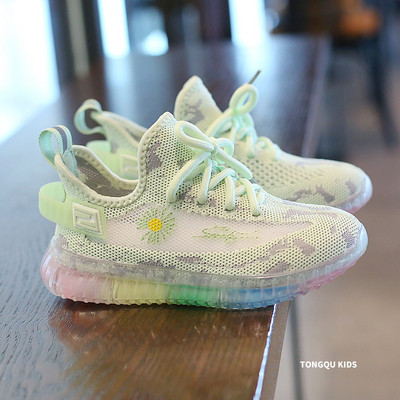 Παιδικά αθλητικά πάνινα παπούτσια με κέντημα και χρωματιστή σόλα