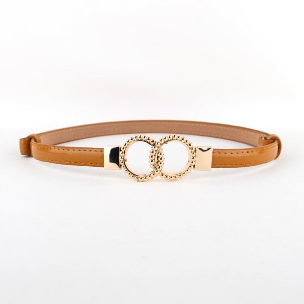 Νέο μοντέλο γυναικεία ζώνη με στρογγυλή αγκράφα