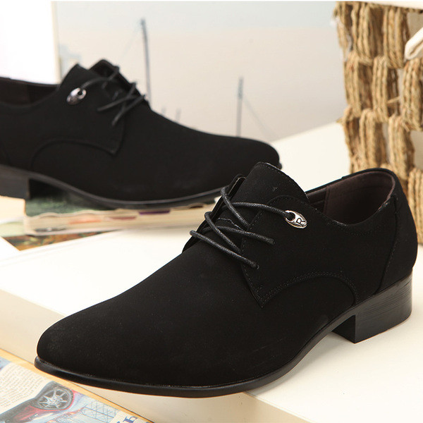 Öko-seemisnahast pidulikud meeste kingad - terava otsaga mudel