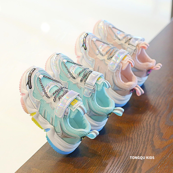 Tenisi casual pentru copii cu autocolant si cravate in doua culori