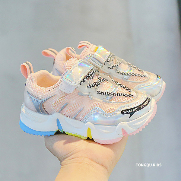 Tenisi casual pentru copii cu autocolant si cravate in doua culori