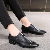 Pantofi ascuțiți pentru bărbați din piele ecologică - două modele