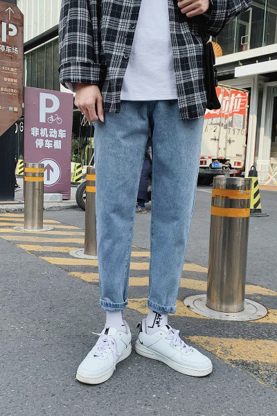 Muški proljeće-jesen obični model traperica