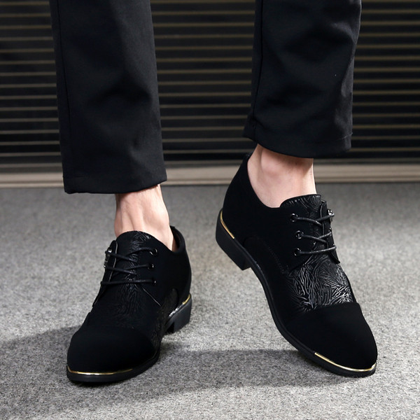 Pantofi formali barbatesti din piele intoarsa ecologica - model ascutit