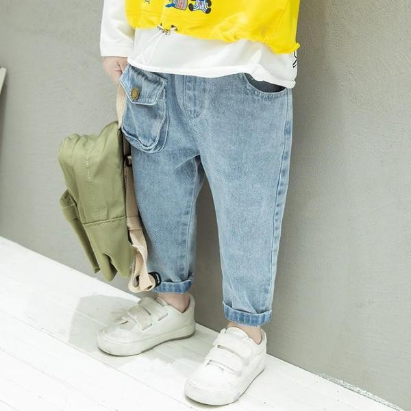 Blugi casual pentru copii potriviti pentru baieti cu buzunar