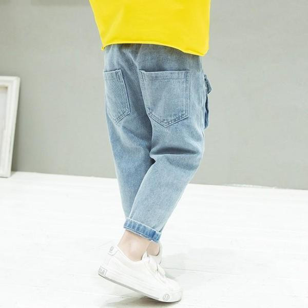 Blugi casual pentru copii potriviti pentru baieti cu buzunar