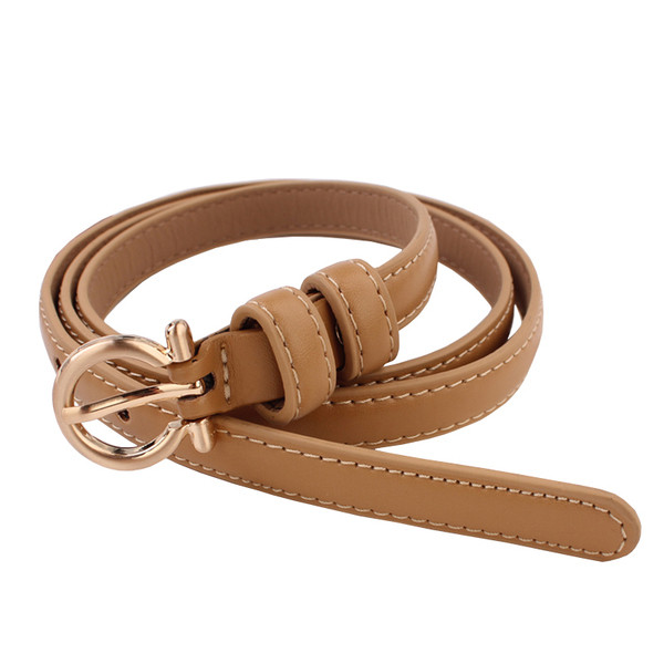 Cureaua de dama moderna din piele ecologica cu catarama metalica