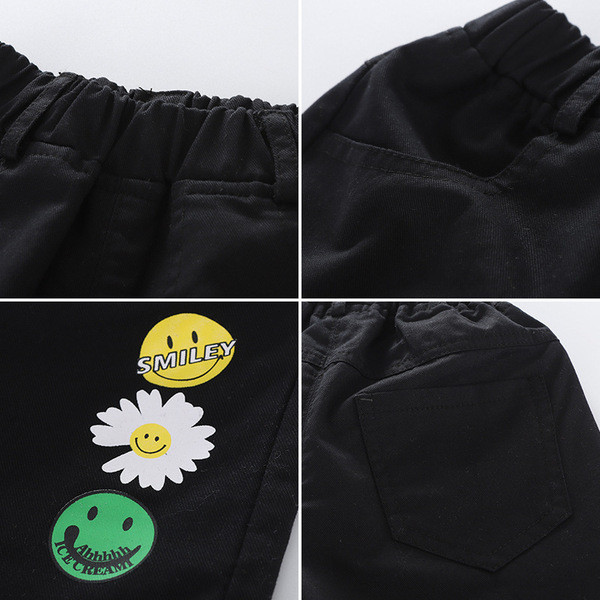 Pantaloni casual copii pentru baieti cu talie elastica