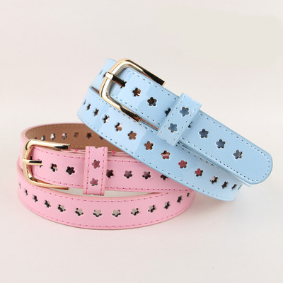 Καθημερινή γυναικεία ζώνη έκο δερμάτινα  με τύπωμα αστέρια