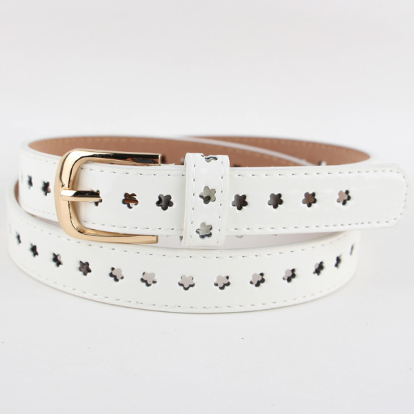 Καθημερινή γυναικεία ζώνη έκο δερμάτινα  με τύπωμα αστέρια