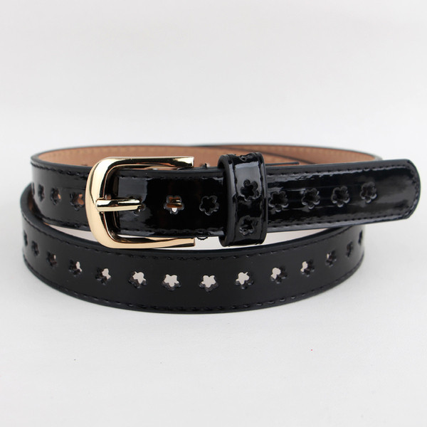 Καθημερινή γυναικεία ζώνη έκο δερμάτινα  με τύπωμα αστέρια