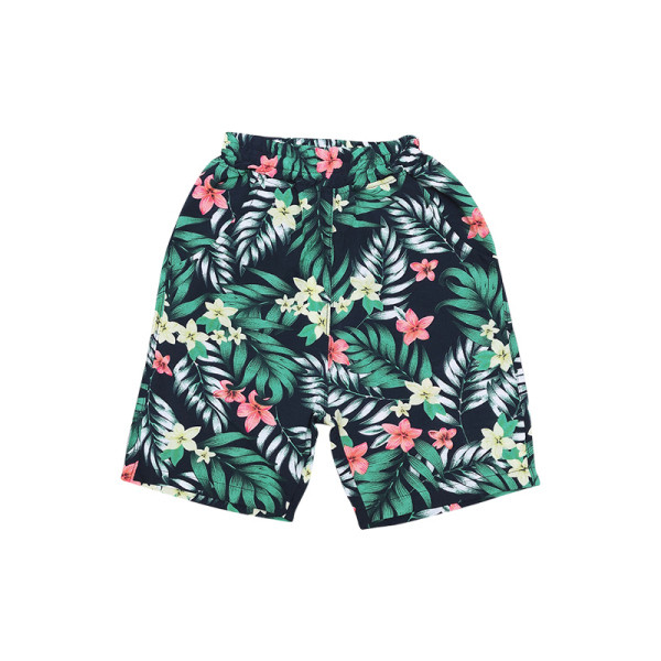 Bērnu šorti zēniem ar ziedu rakstu